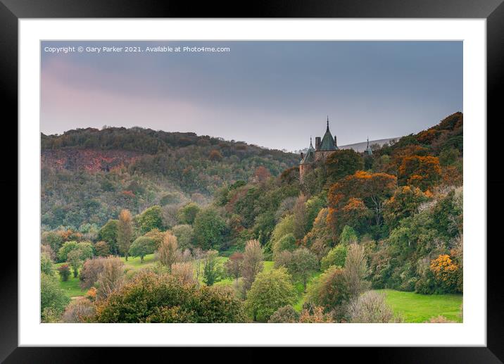 Castell Coch, the Red Castle, on the outskirts of Cardiff, Wales, in the autumn	 Framed Mounted Print by Gary Parker