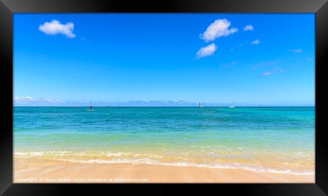 Hawaiian Shoreline Framed Print by Gary Parker