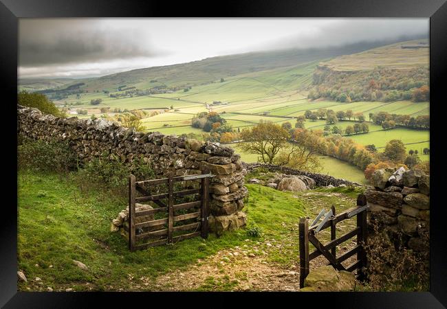 Littondale Framed Print by Mark S Rosser