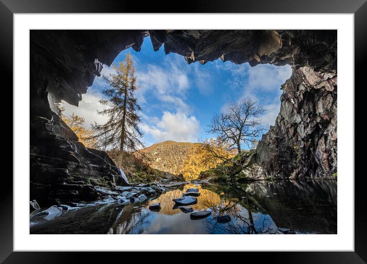 Rydal Reflections Framed Mounted Print by Mark S Rosser