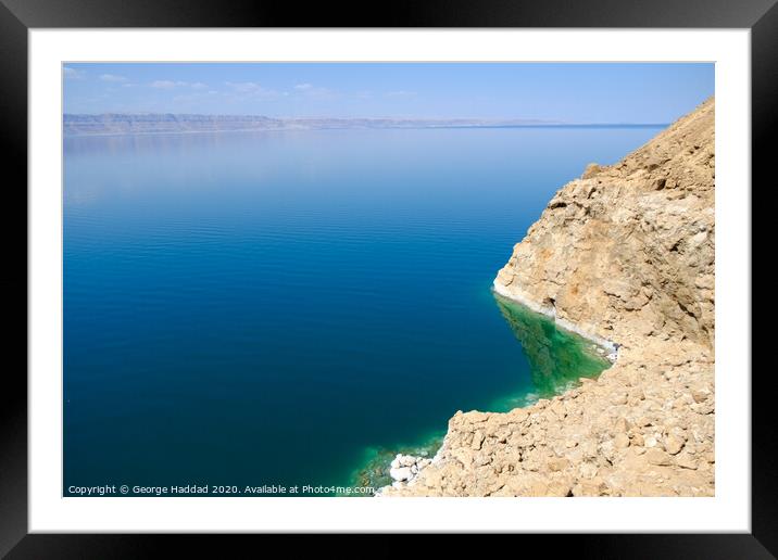 The Dead Sea Framed Mounted Print by George Haddad
