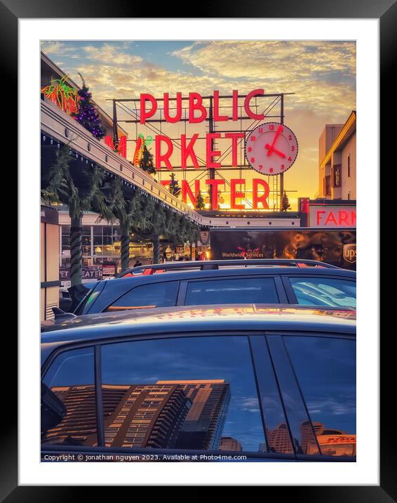 market Framed Mounted Print by jonathan nguyen