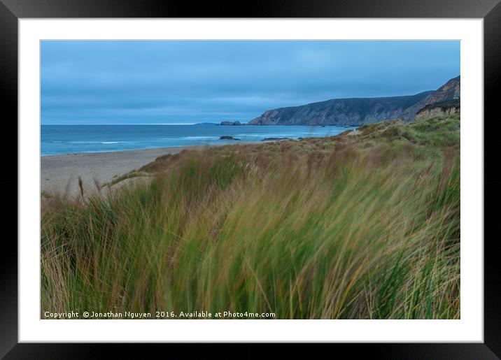 One Breezy Evening Framed Mounted Print by jonathan nguyen