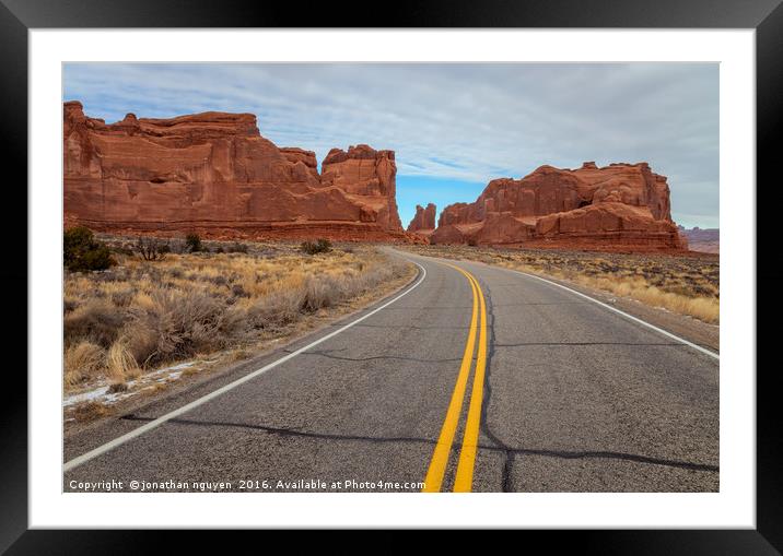 The Road Framed Mounted Print by jonathan nguyen