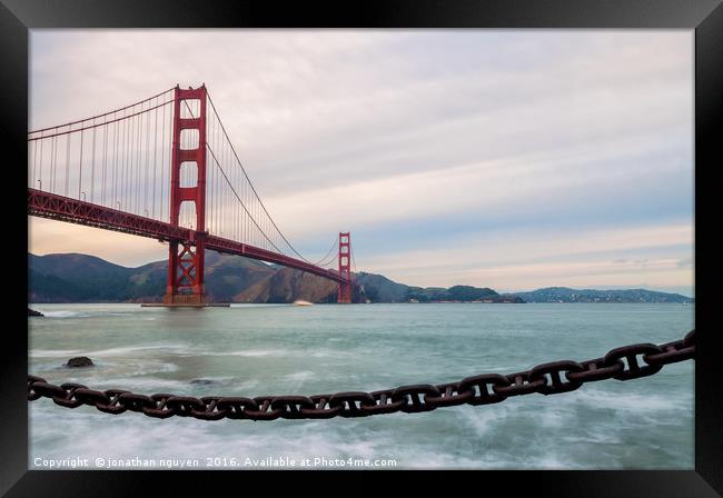 The Golden Gate Framed Print by jonathan nguyen