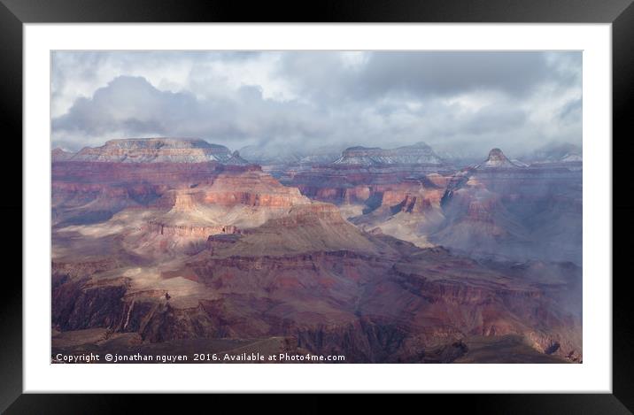 The Grand Canyon 1 Framed Mounted Print by jonathan nguyen