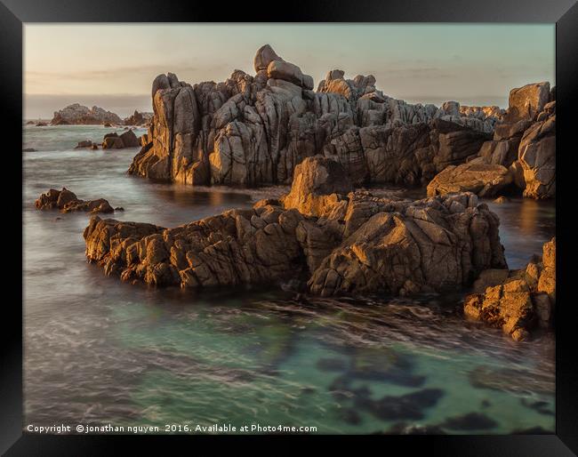Monterey Coast Framed Print by jonathan nguyen