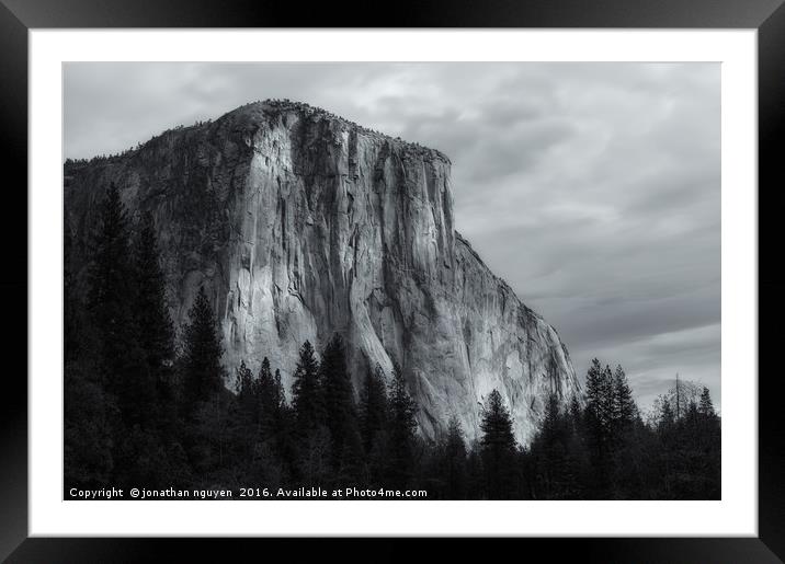 El Capitan Glow Framed Mounted Print by jonathan nguyen