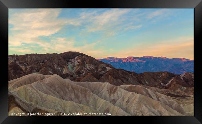 Death Valley At First Light Framed Print by jonathan nguyen