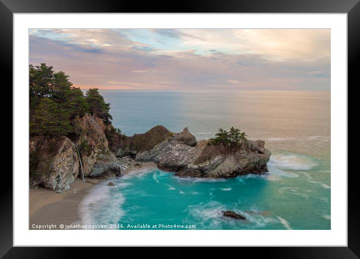 The Mcway Falls Framed Mounted Print by jonathan nguyen