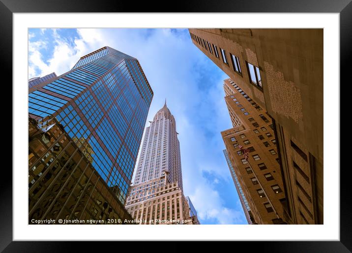 The Chrysler Building Framed Mounted Print by jonathan nguyen
