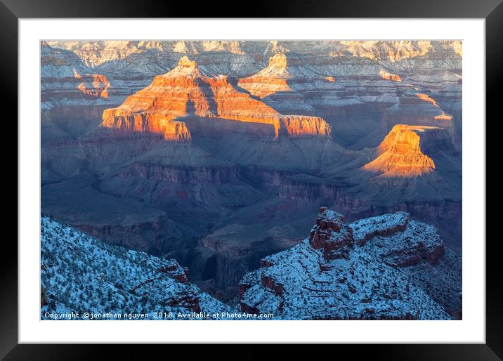 Grand Canyon Isis Temple Framed Mounted Print by jonathan nguyen