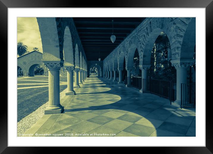 Stanford Hall  Framed Mounted Print by jonathan nguyen