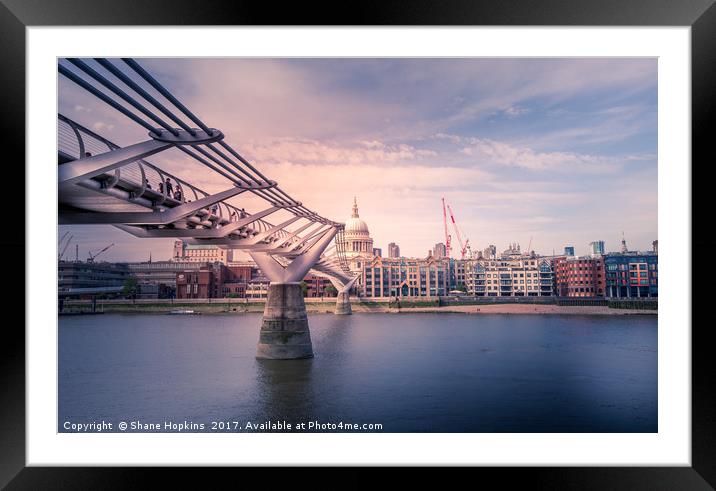 London - Path to St.Pauls Framed Mounted Print by Shane Hopkins