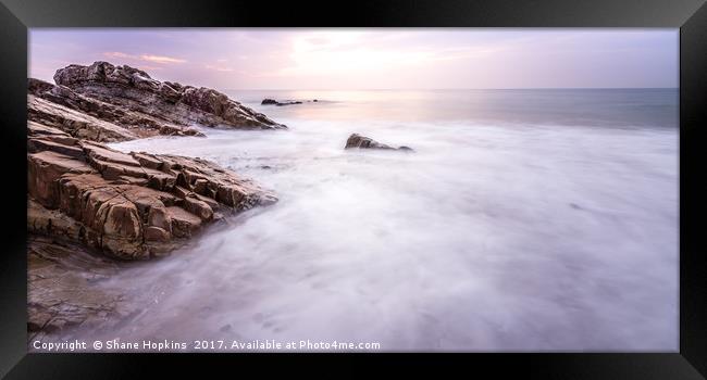 The Incoming Tide at Bude Framed Print by Shane Hopkins