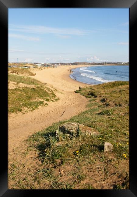 Sandhaven Beach, South Shields Framed Print by Rob Cole