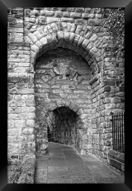 Castle Ruins, Newcastle upon Tyne Framed Print by Rob Cole