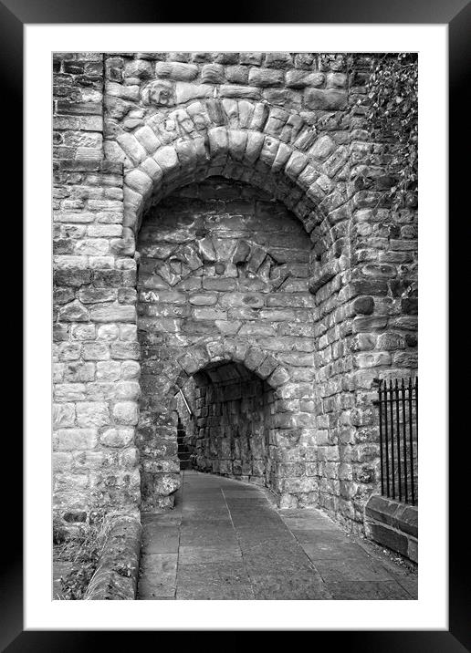 Castle Ruins, Newcastle upon Tyne Framed Mounted Print by Rob Cole