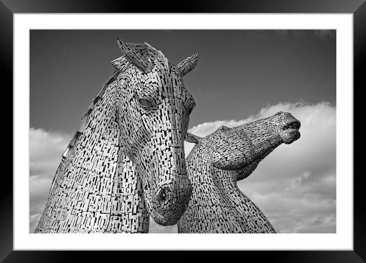 The Kelpies, Falkirk, Scotland Framed Mounted Print by Rob Cole