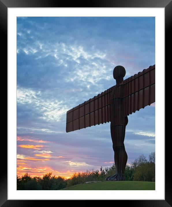 Iconic Angel of the North Framed Mounted Print by Rob Cole