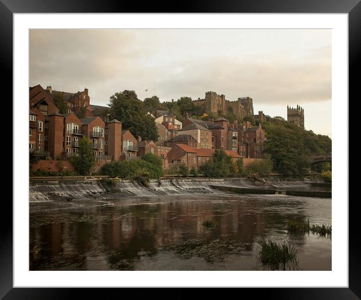 Durham Castle and Cathedral Framed Mounted Print by Rob Cole