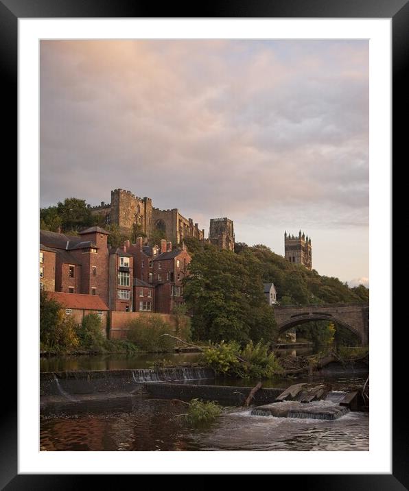Majestic Durham Castle and Cathedral Framed Mounted Print by Rob Cole