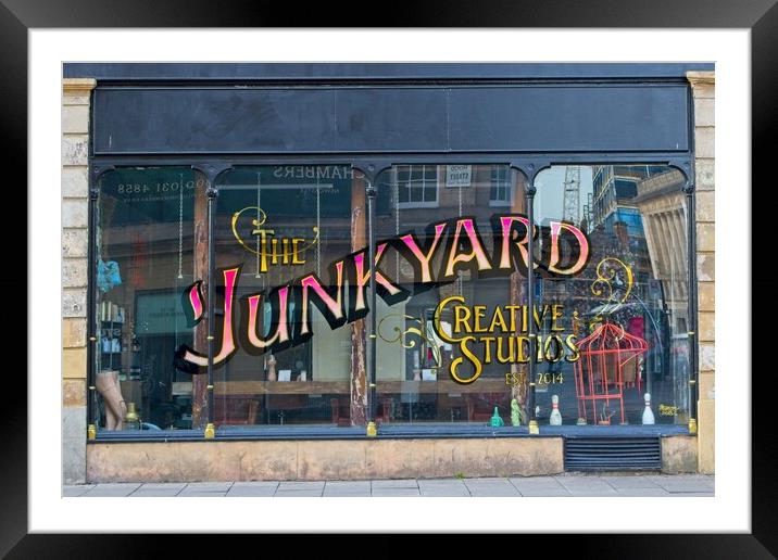 The Junkyard, Newcastle upon Tyne Framed Mounted Print by Rob Cole