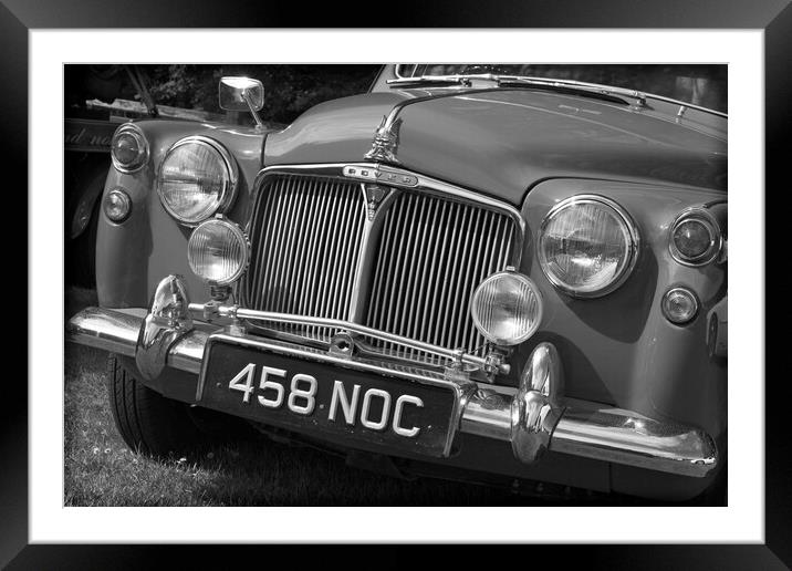 Vintage Rover 95 Framed Mounted Print by Rob Cole