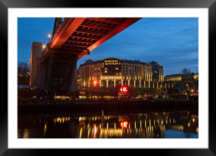 Tyne Bridge Reflections Framed Mounted Print by Rob Cole