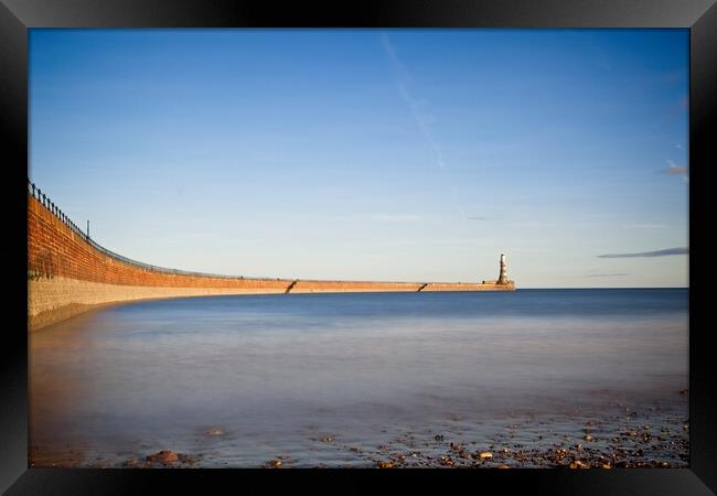 Roker Pier & Lighthouse, Sunderland Framed Print by Rob Cole