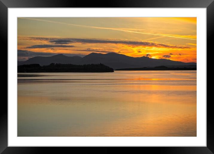 Majestic Scottish Sunset Framed Mounted Print by Rob Cole