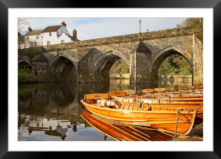 Elvet Bridge, Durham City Framed Mounted Print by Rob Cole