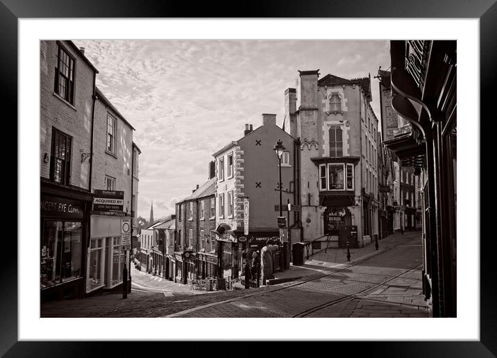 Timeless Charm Durham City Intersection Framed Mounted Print by Rob Cole
