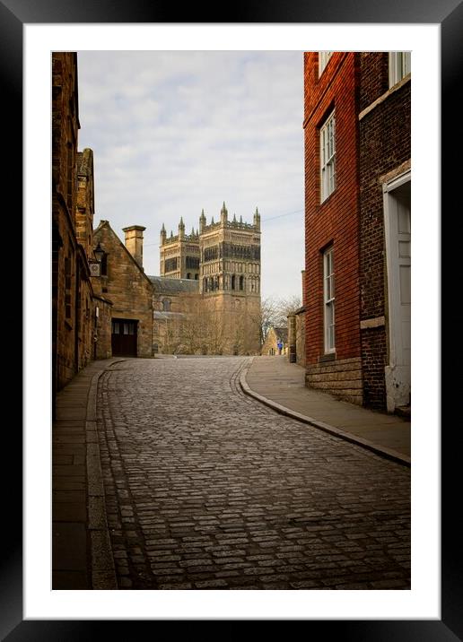 Durham Cathedral from Owengate Framed Mounted Print by Rob Cole