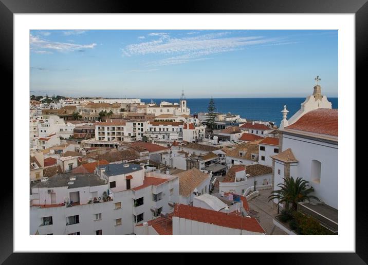 Albufeira Old Town Framed Mounted Print by Rob Cole