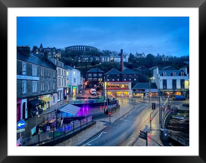 Oban at Dusk, Scotland Framed Mounted Print by Rob Cole