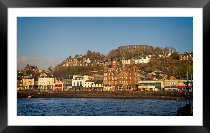 Oban Sea Front, Scotland Framed Mounted Print by Rob Cole