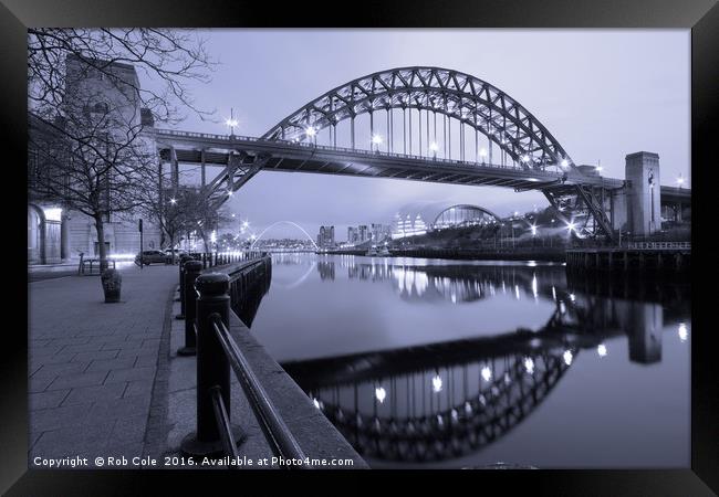 The Tyne Bridge, Newcastle-Gateshead, Tyne and Wea Framed Print by Rob Cole