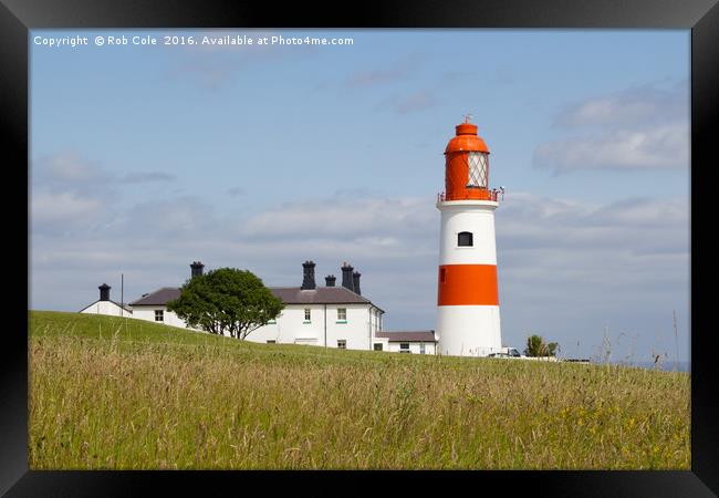 Souter Lighthouse, Whitburn, Sunderland, Tyne and  Framed Print by Rob Cole