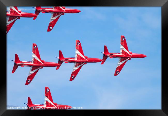Precision in Motion The Red Arrows Framed Print by Rob Cole
