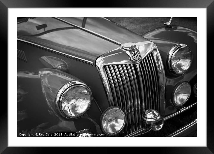 MGA Vintage Classic Sports Car Framed Mounted Print by Rob Cole