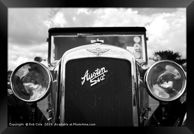 Classic Vintage Austin Six Motor Car Framed Print by Rob Cole