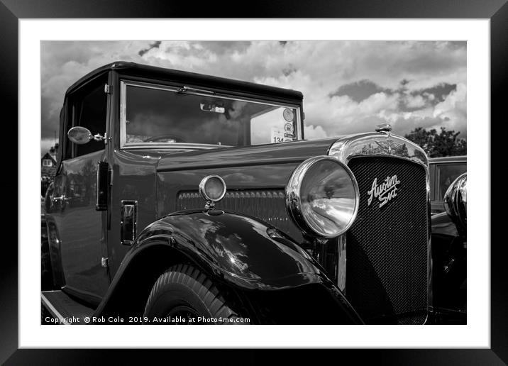 Austin Six Classic Vintage Motor Car Framed Mounted Print by Rob Cole
