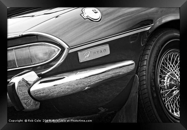 Triumph Stag Classic British Sports Car Framed Print by Rob Cole