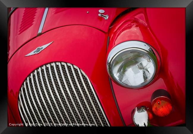 The Red Morgan Sports Car A Classic Beauty Framed Print by Rob Cole