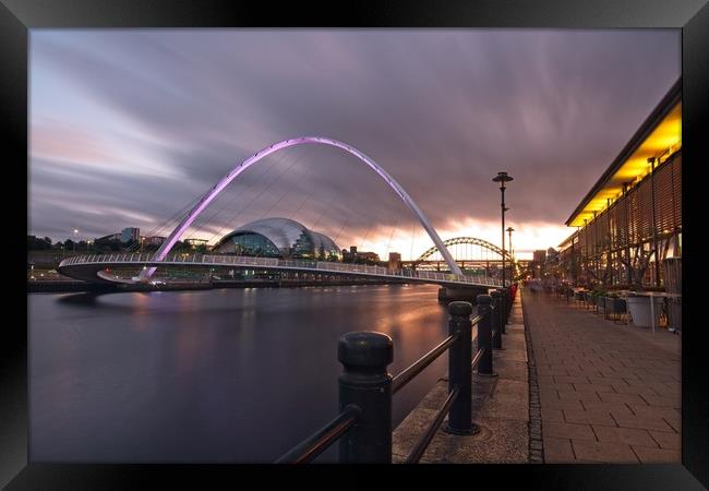 Iconic Newcastle Quayside Framed Print by Rob Cole