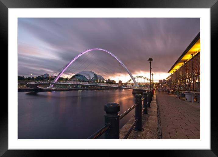 Iconic Newcastle Quayside Framed Mounted Print by Rob Cole