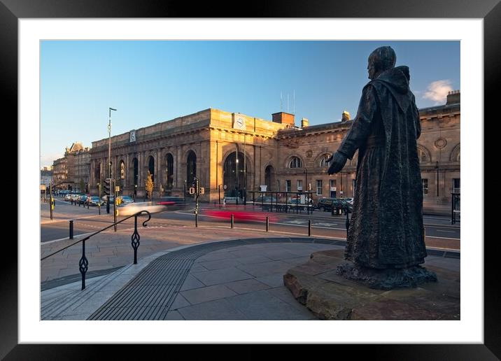 Newcastle Central Station Framed Mounted Print by Rob Cole
