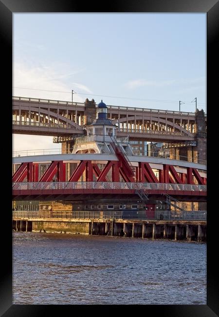 Swing Bridge, Newcastle Framed Print by Rob Cole