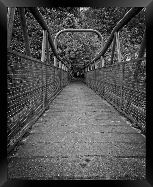 Metal Footbridge, Cox Green Framed Print by Rob Cole